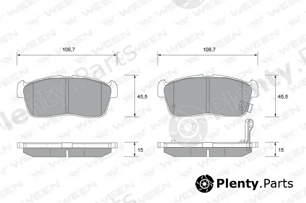 Ween 151-2253 — Brake Pad Set, disc brake