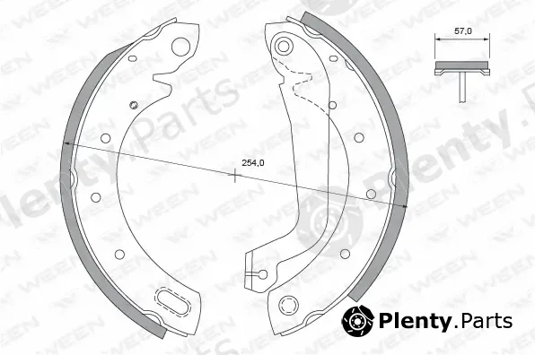 Ween 152-2410 — Brake Shoe Set