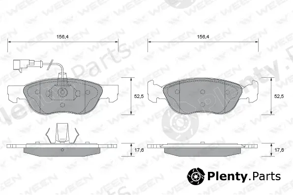 Ween 151-1816 — Brake Pad Set, disc brake