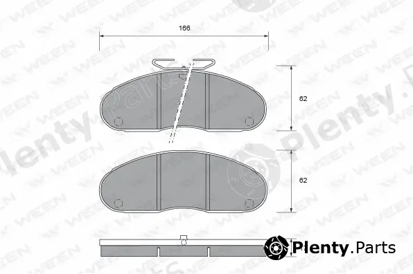 Ween 151-1456 — Brake Pad Set, disc brake