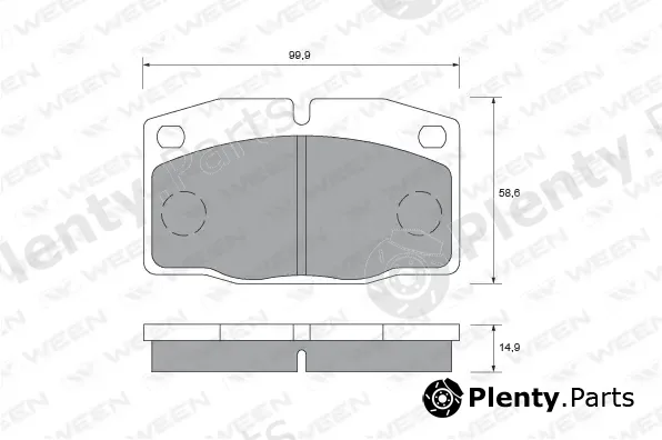 Ween 151-1001 — Brake Pad Set, disc brake