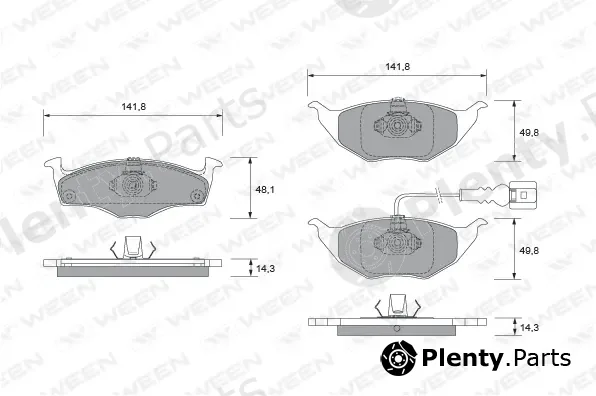 Ween 151-1888 — Brake Pad Set, disc brake