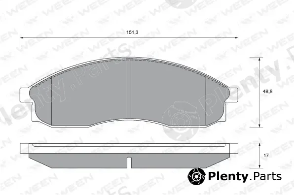 Ween 151-2127 — Brake Pad Set, disc brake