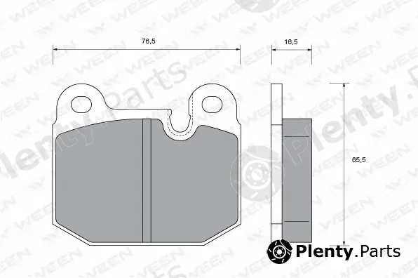 Ween 151-1386 — Brake Pad Set, disc brake