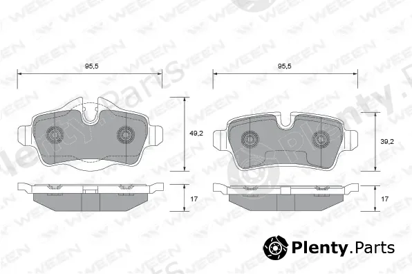 Ween 151-2685 — Brake Pad Set, disc brake