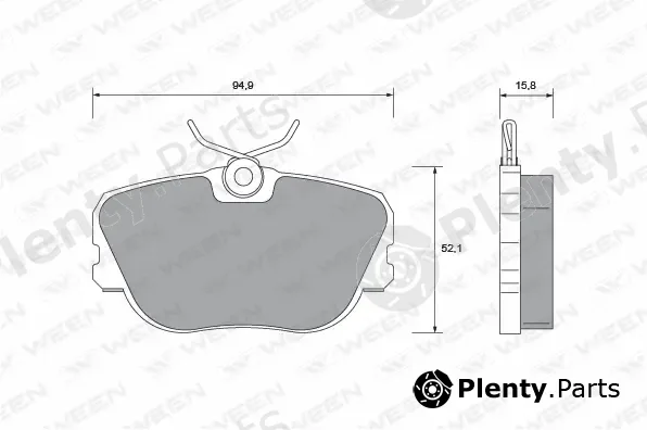 Ween 151-1023 — Brake Pad Set, disc brake
