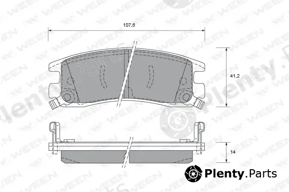 Ween 151-1781 — Brake Pad Set, disc brake