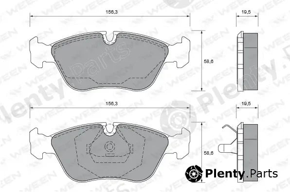 Ween 151-1682 — Brake Pad Set, disc brake