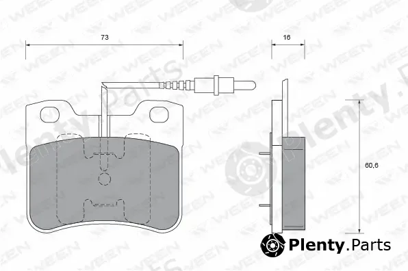 Ween 151-1440 — Brake Pad Set, disc brake