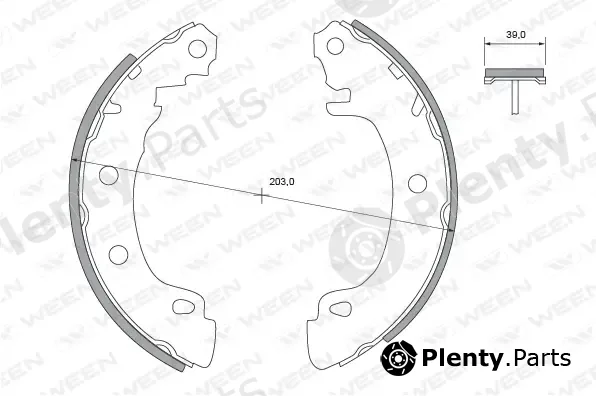 Ween 152-2406 — Brake Shoe Set