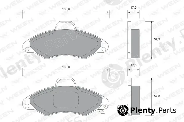 Ween 151-1805 — Brake Pad Set, disc brake