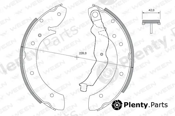 Ween 152-2407 — Brake Shoe Set
