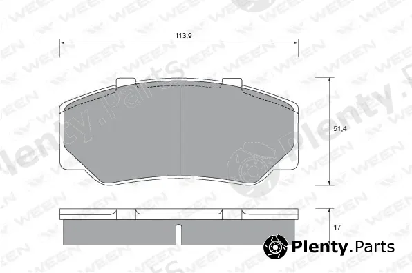 Ween 151-2262 — Brake Pad Set, disc brake