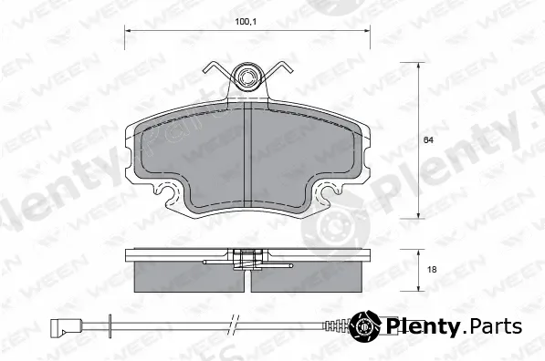 Ween 151-1331 — Brake Pad Set, disc brake