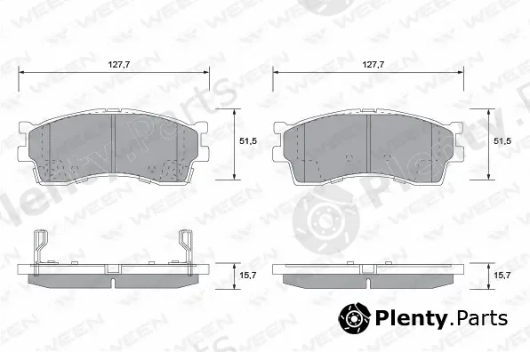 Ween 151-1126 — Brake Pad Set, disc brake