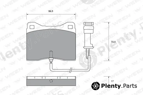 Ween 151-1446 — Brake Pad Set, disc brake