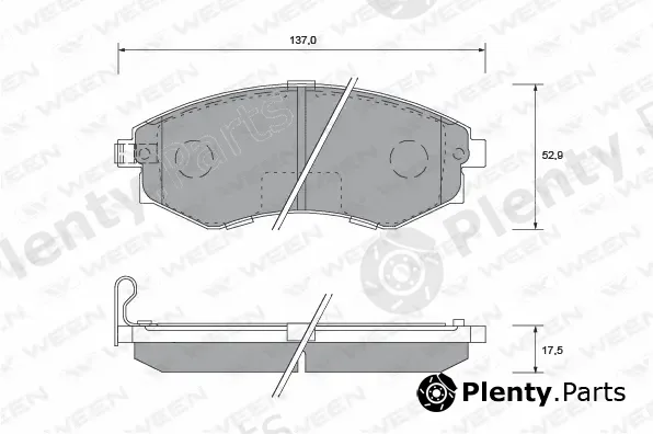 Ween 151-1171 — Brake Pad Set, disc brake