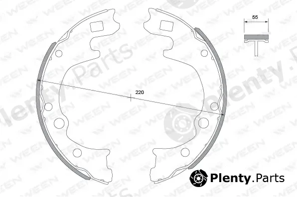 Ween 152-2029 — Brake Shoe Set
