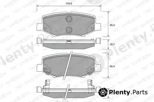 Ween 151-2727 — Brake Pad Set, disc brake