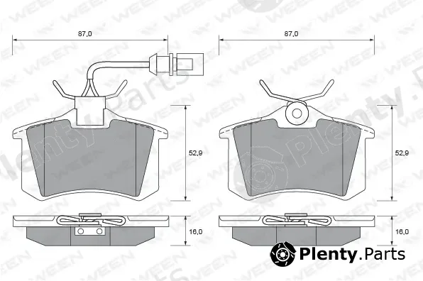 Ween 151-1849 — Brake Pad Set, disc brake