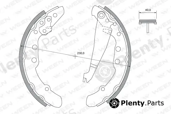 Ween 152-2371 — Brake Shoe Set