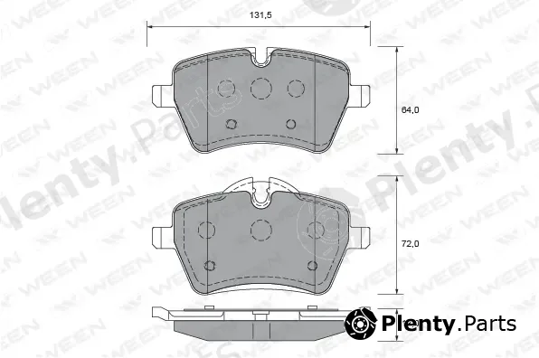 Ween 151-2647 — Brake Pad Set, disc brake