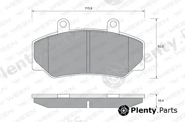 Ween 151-1524 — Brake Pad Set, disc brake