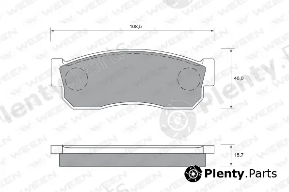 Ween 151-1537 — Brake Pad Set, disc brake