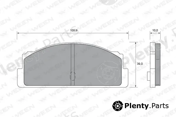 Ween 151-1614 — Brake Pad Set, disc brake