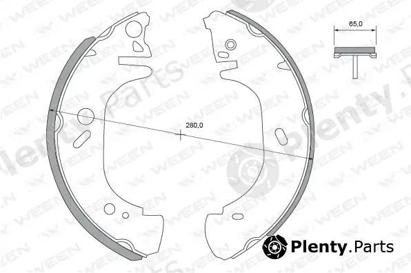 Ween 152-2413 — Brake Shoe Set