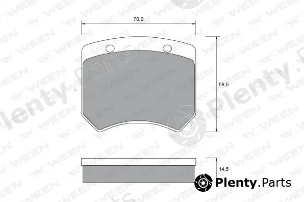 Ween 151-1525 — Brake Pad Set, disc brake