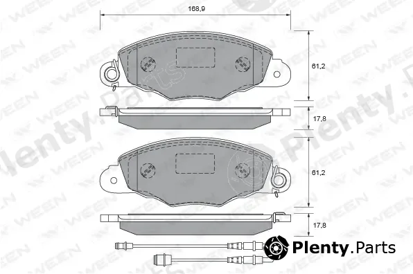 Ween 151-1848 — Brake Pad Set, disc brake