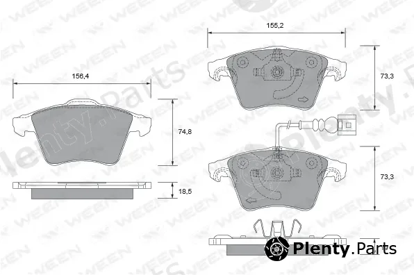 Ween 151-2653 — Brake Pad Set, disc brake