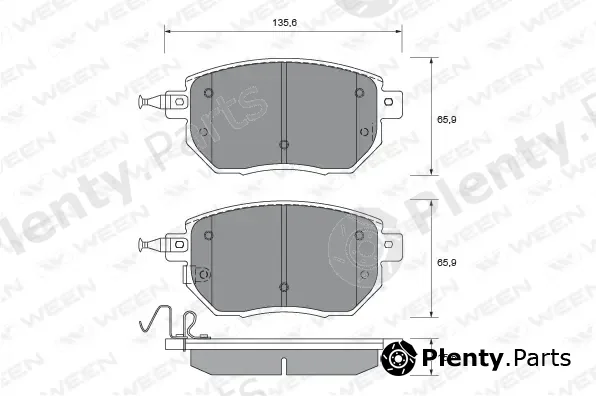 Ween 151-2228 — Brake Pad Set, disc brake