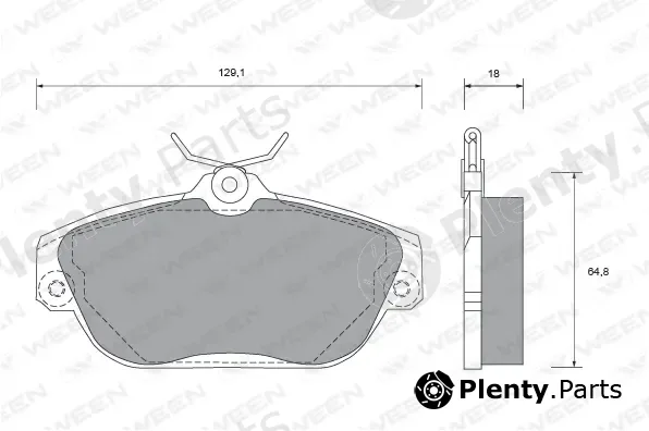 Ween 151-1461 — Brake Pad Set, disc brake