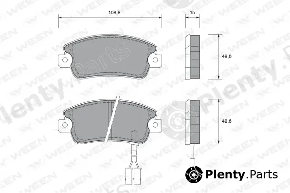 Ween 151-1500 — Brake Pad Set, disc brake