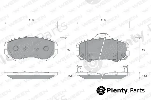 Ween 151-2348 — Brake Pad Set, disc brake