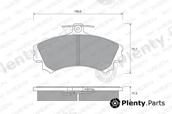Ween 151-1964 — Brake Pad Set, disc brake