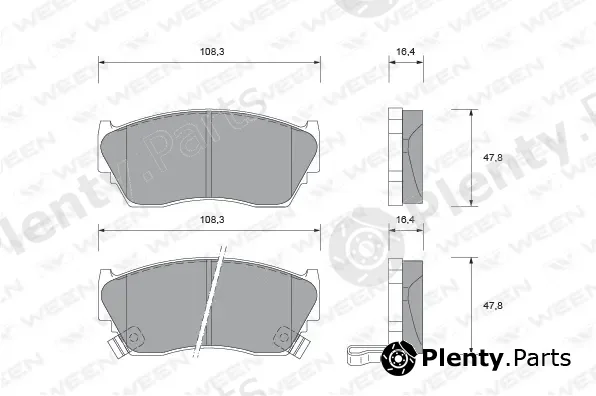 Ween 151-1565 — Brake Pad Set, disc brake