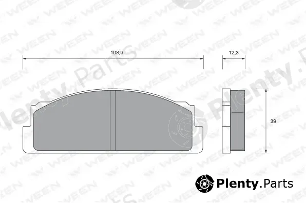 Ween 151-1597 — Brake Pad Set, disc brake