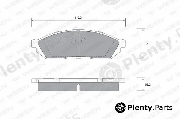 Ween 151-1165 — Brake Pad Set, disc brake