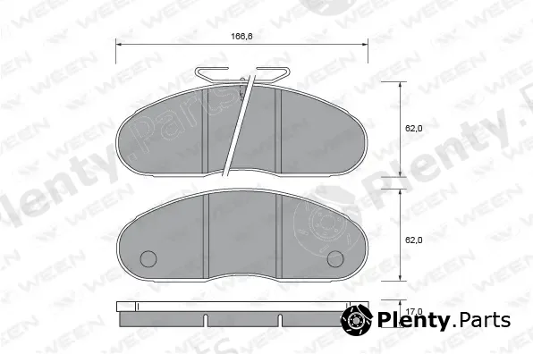 Ween 151-2729 — Brake Pad Set, disc brake