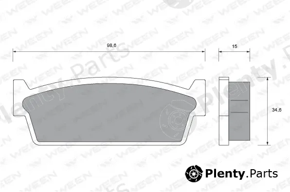 Ween 151-1574 — Brake Pad Set, disc brake