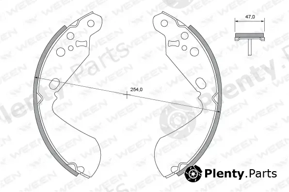 Ween 152-2398 — Brake Shoe Set