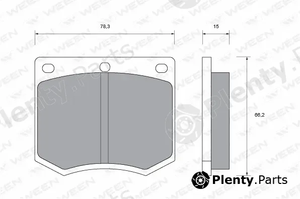 Ween 151-1390 — Brake Pad Set, disc brake