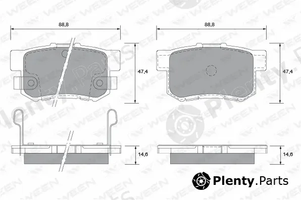 Ween 151-2170 — Brake Pad Set, disc brake