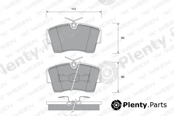 Ween 151-2352 — Brake Pad Set, disc brake