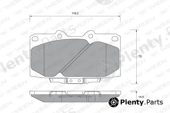 Ween 151-2144 — Brake Pad Set, disc brake