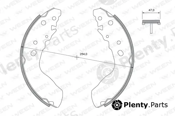 Ween 152-2418 — Brake Shoe Set