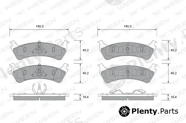 Ween 151-2498 — Brake Pad Set, disc brake